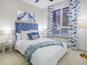 Plush carpet in bedrooms